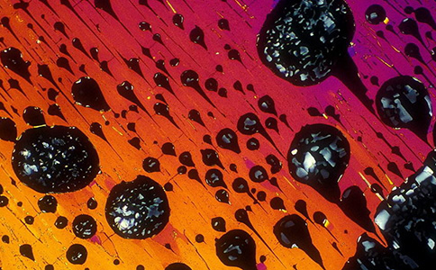 利用偏光显微镜看梦幻色彩般的酒水晶粒 - 明美光电