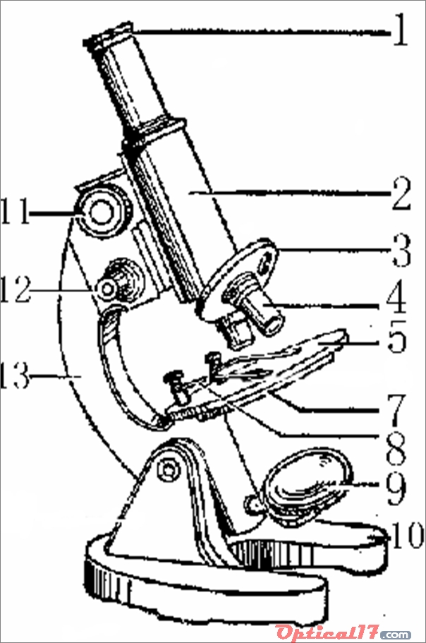 光学显微镜的机构