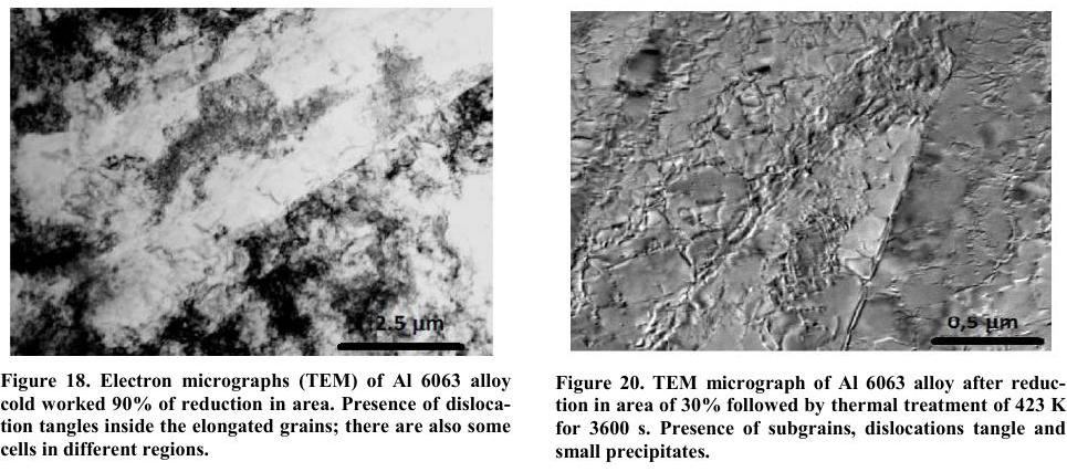 透射电子显微镜拍摄的6063铝合金图片